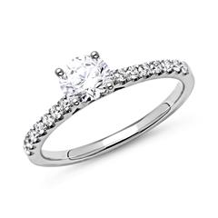 🦚 Ring 950er Platin mit Diamanten