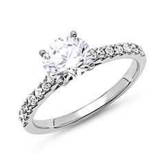 🦚 950er Platin Verlobungsring mit Diamanten