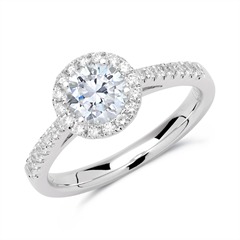 🦚 Verlobungsring 950er Platin mit Diamanten
