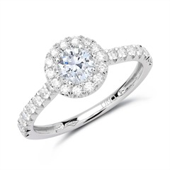 🦚 Verlobungsring 950er Platin mit Diamanten