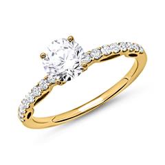 🦚 Ring 585er Gold mit Brillanten