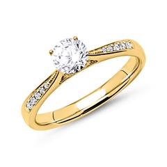 🦚 Ring 585er Gold mit Diamanten