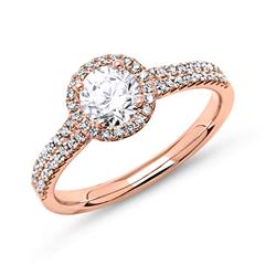🦚 Ring 585er Roségold mit Brillanten