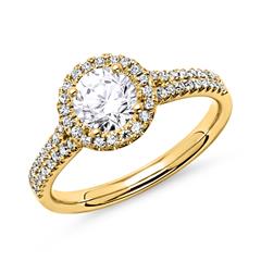 🦚 Verlobungsring 750er Gold mit Diamanten
