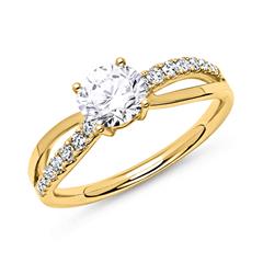 🦚 Ring 750er Gold mit Brillanten