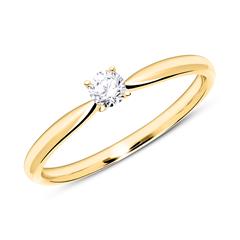 🦚 Ring aus 750er Gold mit Diamant 0,15 ct.