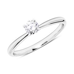 🦚 Ring aus 585er Weißgold mit Diamant 0,25 ct.