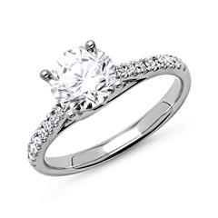 🦚 950er Platin Damenring mit Diamanten