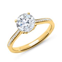 🦚 750er Gold Ring mit Diamanten DR0136-18KG