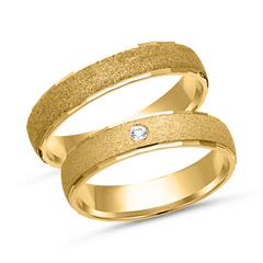 🦚 Eheringe 750er Gelbgold mit Brillant