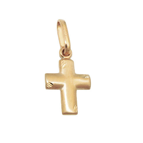 Anhänger Kreuz matt-diamantiert Gold 375 Unkategorisiert online kaufen