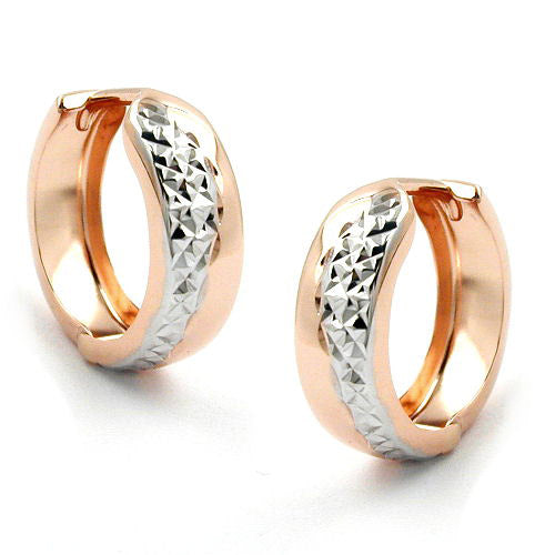 Creolen bicolor glänzend 9Kt Rotgold Unkategorisiert online kaufen