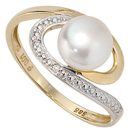 Damen Ring 585 Gold Gelbgold 1 Süßwasser Perle 2 Diamanten Brillanten Perlenring - 56 Unkategorisiert online kaufen Damen Ring 585 Gold Gelbgold 1 Süßwasser Perle 2 Diamanten Brillanten Perlenring - 56 Unkategorisiert online kaufen