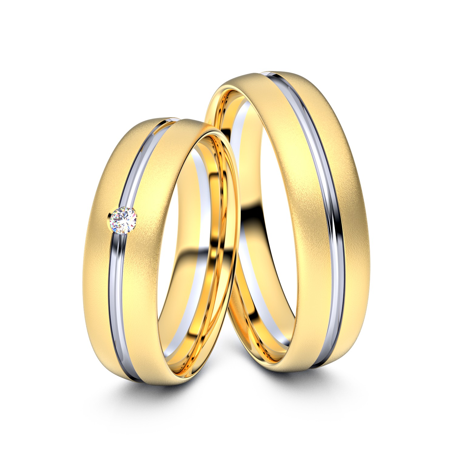 Eheringe 750er Gelbgold-Weißgold Unkategorisiert online kaufen