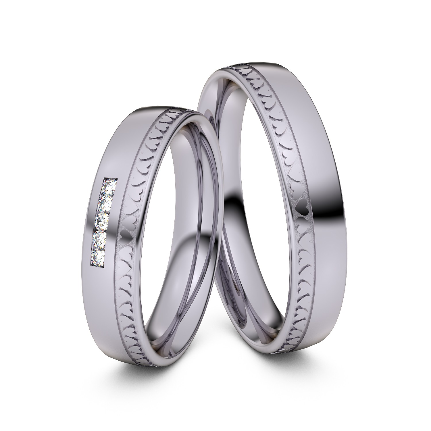 Eheringe Herzkranz 585er Palladium Unkategorisiert online kaufen
