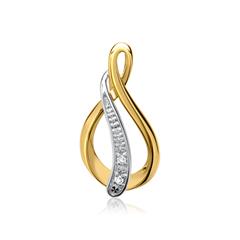 🦚 585er Gelbgold-Anhänger 2 Diamanten 0,012 ct. Unkategorisiert online kaufen