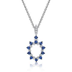 🦚 585er Gold Kette Diamanten Saphir 0,23 ct. Unkategorisiert online kaufen