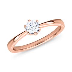 🦚 585er Roségold Verlobungsring mit Diamant, lab-grown Unkategorisiert online kaufen
