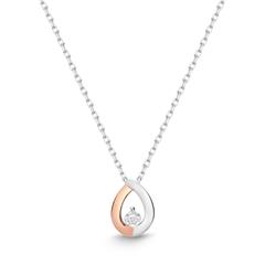 🦚 585er Weißgold-Collier Tropfen Diamant Unkategorisiert online kaufen