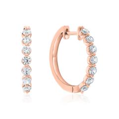 🦚 Creolen für Damen aus Roségold mit Brillanten Unkategorisiert online kaufen