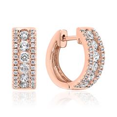 🦚 Creolen für Damen aus Roségold mit Brillanten Unkategorisiert online kaufen