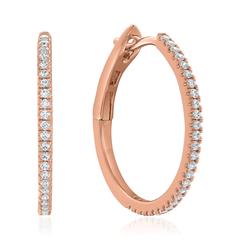 🦚 Creolen für Damen aus Roségold mit Brillanten Unkategorisiert online kaufen