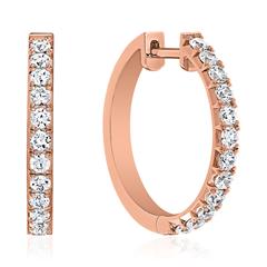 🦚 Creolen für Damen aus Roségold mit Lab Diamanten Unkategorisiert online kaufen