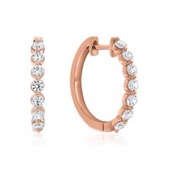 🦚 Creolen für Damen aus Roségold mit Lab Grown Brillanten Unkategorisiert online kaufen
