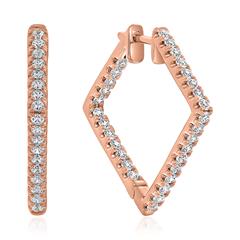 🦚 Creolen für Damen aus Roségold mit Lab Grown Brillanten Unkategorisiert online kaufen