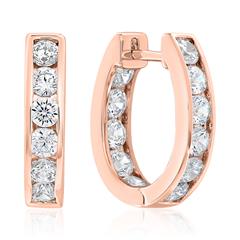 🦚 Damen Creolen aus Roségold mit Diamanten Unkategorisiert online kaufen