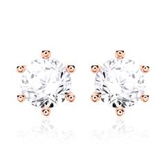 🦚 Damen Ohrstecker aus 585er Roségold mit Brillanten Unkategorisiert online kaufen
