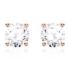 🦚 Damen Ohrstecker aus 585er Roségold mit Brillanten Unkategorisiert online kaufen