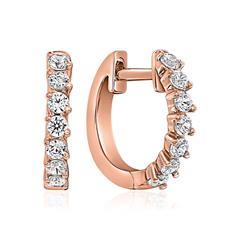 🦚 Diamant Creolen für Damen aus Roségold Unkategorisiert online kaufen