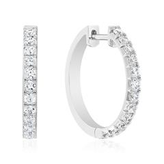 🦚 Diamant Creolen für Damen aus Weißgold oder Platin Unkategorisiert online kaufen