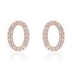 🦚 Diamant Ohrstecker für Damen aus Roségold Unkategorisiert online kaufen
