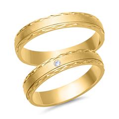 🦚 Eheringe 333er Gelbgold mit Diamant Unkategorisiert online kaufen