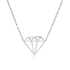 🦚 Kette Diamant aus Edelstahl Unkategorisiert online kaufen