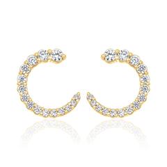 🦚 Ohrstecker für Damen aus Gold mit Diamanten Unkategorisiert online kaufen