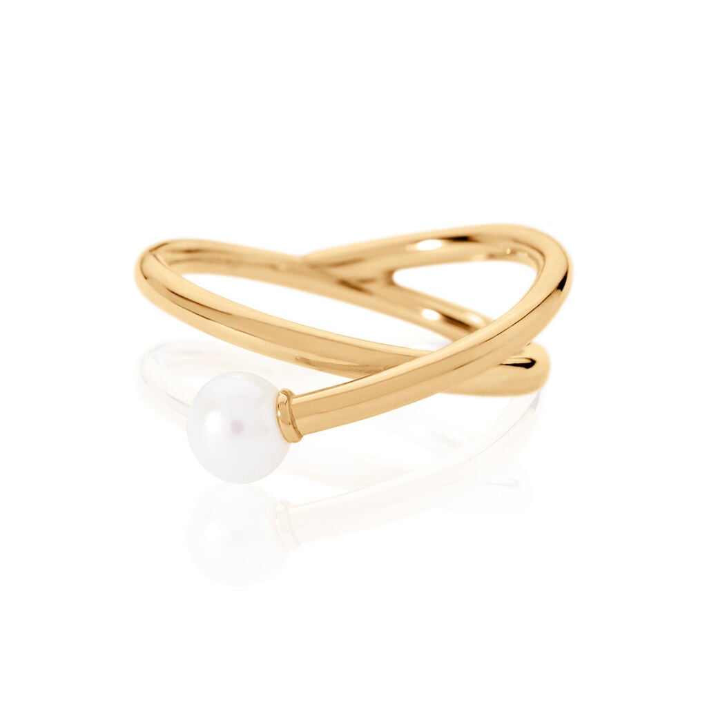 🦚 RI Damen Ring Gold 375 (9 Karat) Zuchtperle Weiß 0,23 ct, Ring mit Stein Unkategorisiert online kaufen