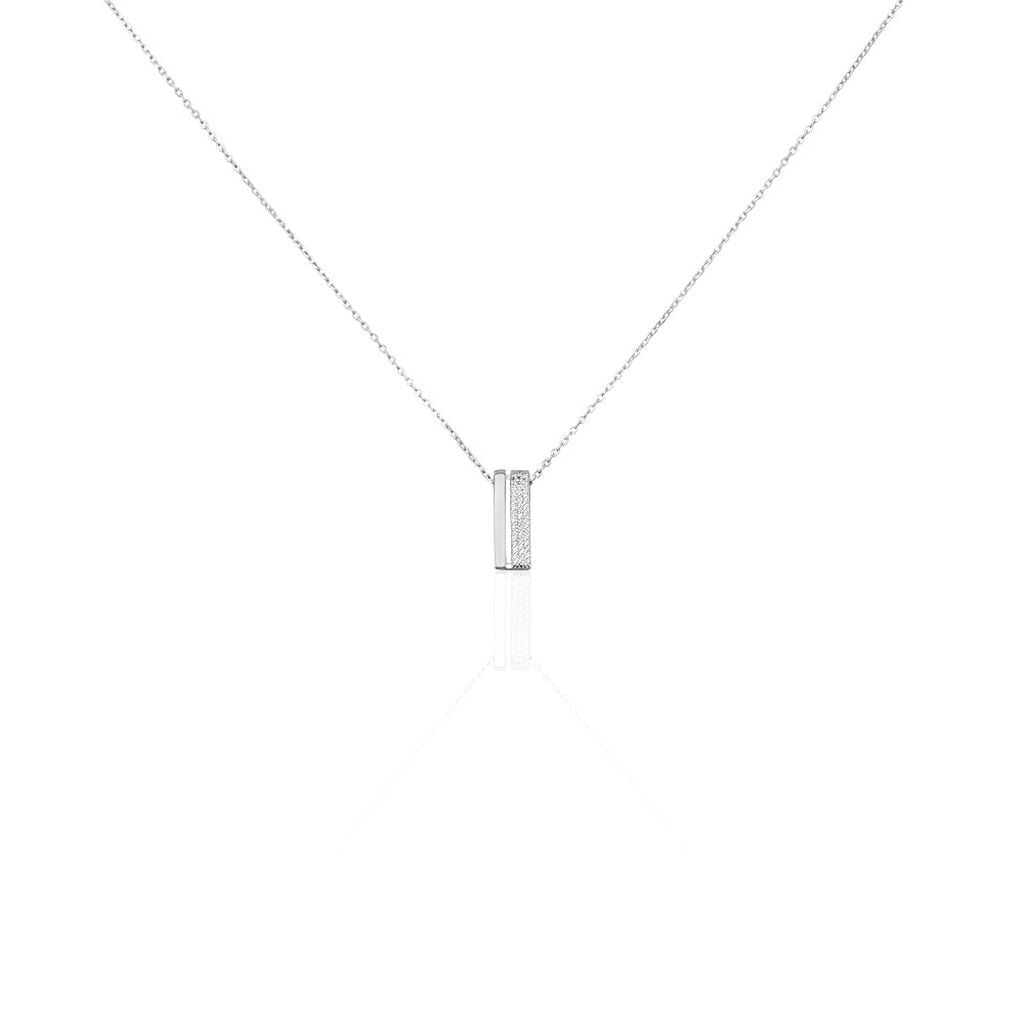 🦚 ROSSANA Damen Collier Silber 925 Zirkonia Weiß Balken, Collier mit Stein Unkategorisiert online kaufen