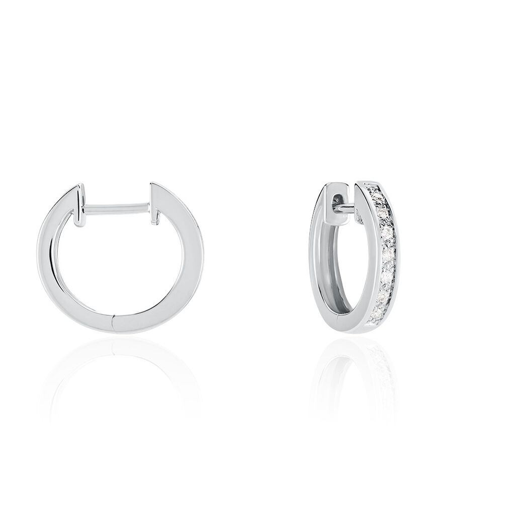 🦚 Sue Damen Creolen Weißgold 585 (14 Karat) Diamant Weiß 0,07 ct, Creolen mit Stein Unkategorisiert online kaufen 🦚 Sue Damen Creolen Weißgold 585 (14 Karat) Diamant Weiß 0,07 ct, Creolen mit Stein Unkategorisiert online kaufen