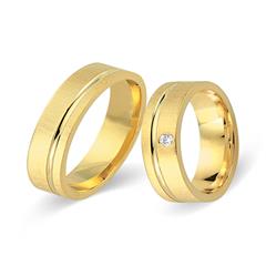 🦚 Trauringe 333er Gelbgold mit Brillant Unkategorisiert online kaufen