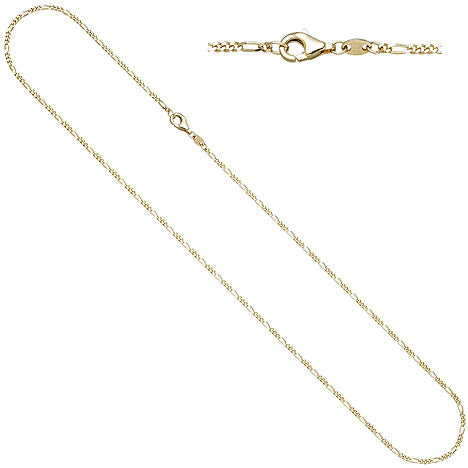 Figarokette 585 Gold Gelbgold diamantiert 1 7 mm 45 cm Kette Halskette Goldkette Unkategorisiert online kaufen