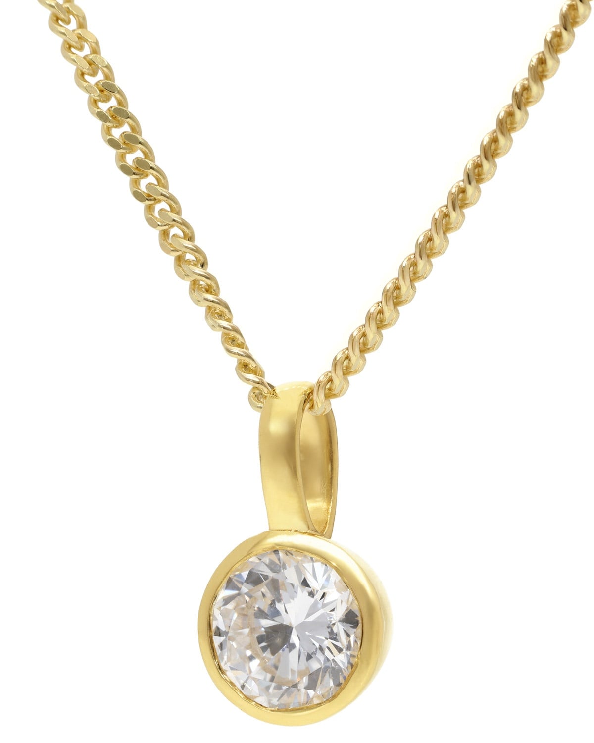 GLIZZ GL1458 Anhänger Gold 333 Lab Grown Diamant 0,50 ct + vergoldete Kette Unkategorisiert online kaufen