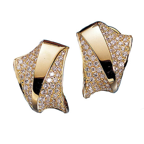 Halbcreolen 585 Gold Gelbgold 124 Diamanten Brillanten 1 5ct. Creolen Ohrringe Unkategorisiert online kaufen