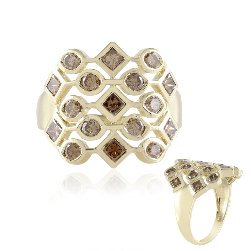 I2 Champagner-Diamant-Goldring (de Melo Gold) Unkategorisiert online kaufen