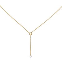JOBO Collier, 750 Gold mit 1 Diamant 45 cm gelb|goldfarben Unkategorisiert online kaufen