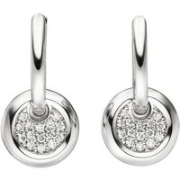 JOBO Paar Creolen, 585 Weißgold mit 30 Diamanten silberfarben Unkategorisiert online kaufen JOBO Paar Creolen, 585 Weißgold mit 30 Diamanten silberfarben Unkategorisiert online kaufen