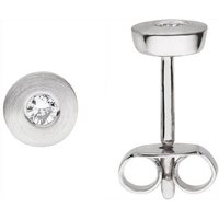 JOBO Paar Ohrstecker, 925 Silber mit 2 Diamanten 5 mm silberfarben Unkategorisiert online kaufen