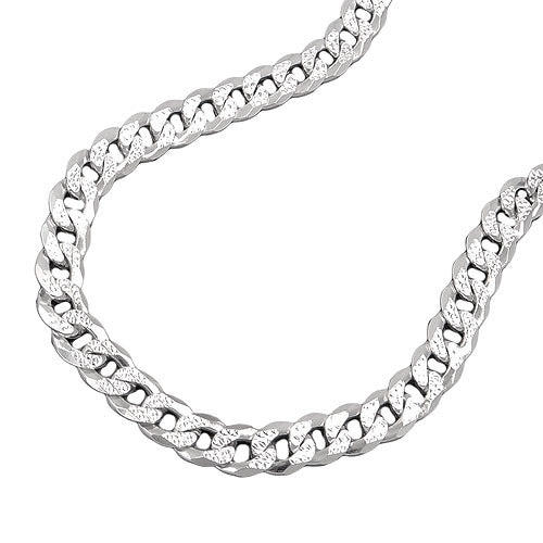 Kette Panzer flach Muster Silber 925 - 50 Unkategorisiert online kaufen
